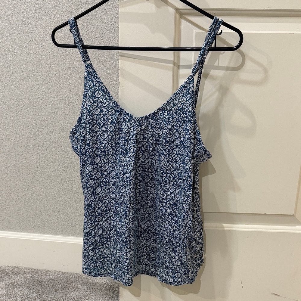 Volcom Blue Patterned Women's Top